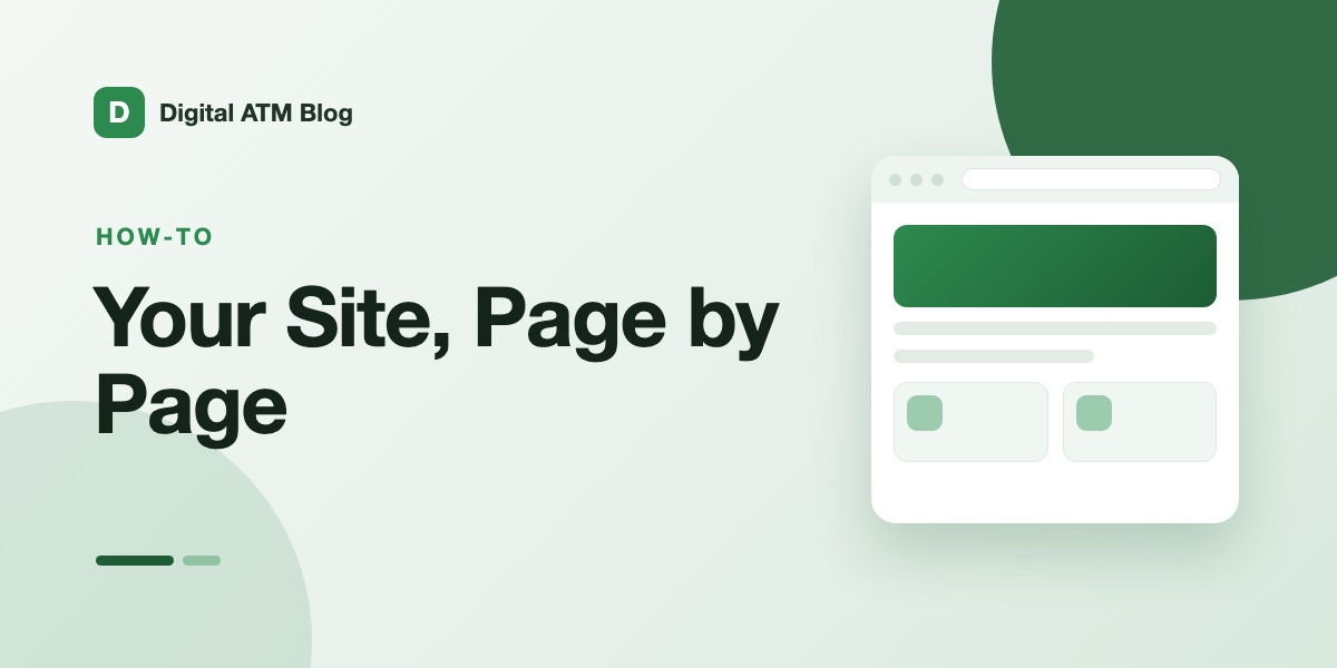 Illustrated cover: Your Site, Page by Page