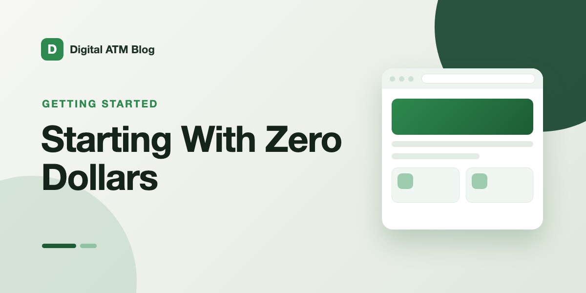 Illustrated cover: Starting With Zero Dollars